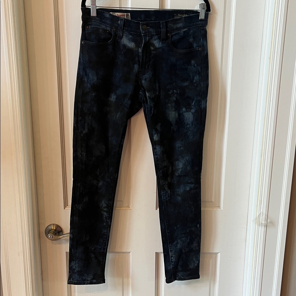 Red Engine Scorcher Style Blue Dappled Jeans size 30